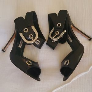 Manolo Blahnik Black stiletto sandal
